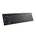 ell KB216 Wired Multimedia Keyboard - Full-Size Layout with USB Interface, Chiclet Keys, Spill Resistance with 3 Indicator Lights| Plug and Play| Hot Keys: Volume, Mute, Play/Pause, Backwa