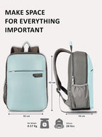 Lavie Sport Chairman 24 Litres Backpack with Padded Laptop Sleeve | Fits upto 14" Laptop | Polyster Business Backpack for Men & Women | Durable Office Bag | Upto 14 inch Notebook/MacBook Compatible