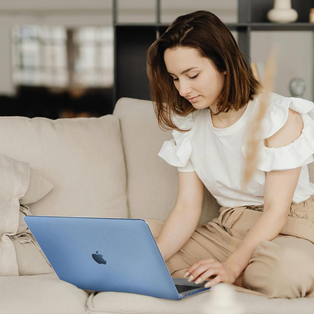 EooCoo Case Compatible for MacBook Air 13.3 inch 2021 2020 2019 2018,M1 A2337 A2179 A1932,[Match Original Machine Color] Ultra-thin Invisible,Air 13" High Transparency Laptop Hard Shell Cover-Midnigh